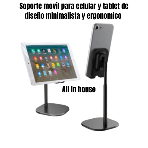 SOPORTE MÓVIL PARA CELULAR Y LAPTOP