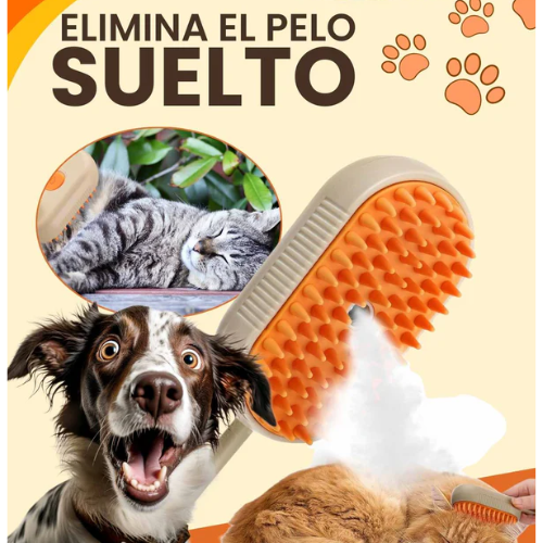 Cepillo a vapor para mascotas