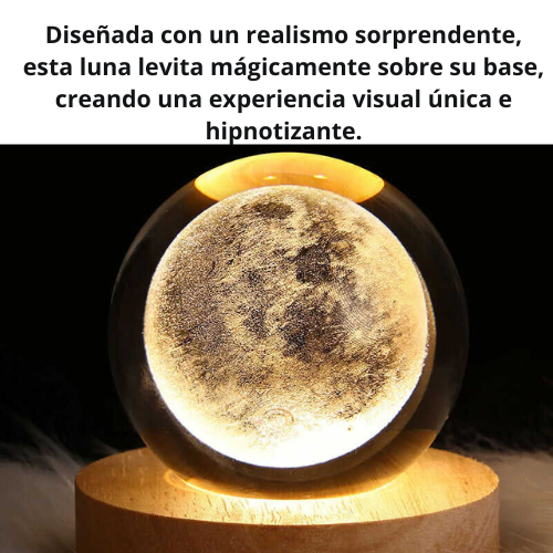 ✨ Lámpara de Luna 3D Flotante – Magia y Elegancia en tu Espacio ✨