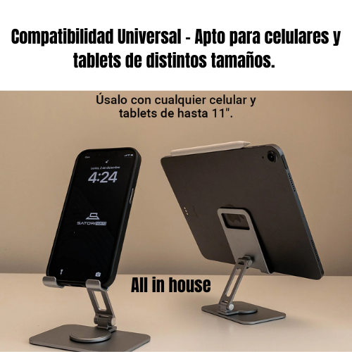 SOPORTE MÓVIL PARA CELULAR Y LAPTOP